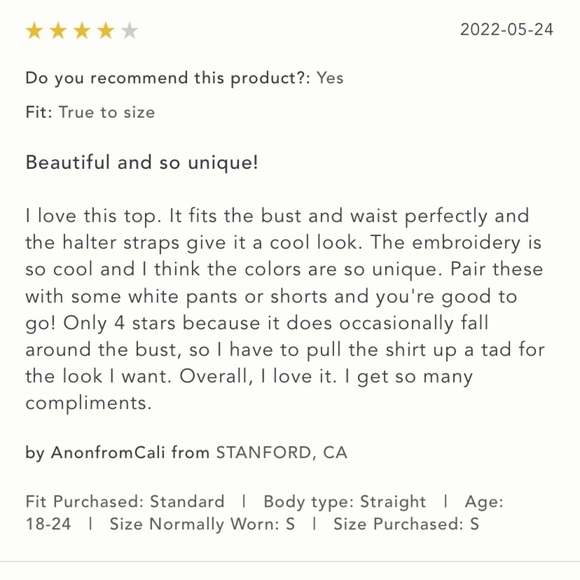 Anthropologie NWT Avril Embroidered Striped Knit Halter Size L. - Picture 8 of 8